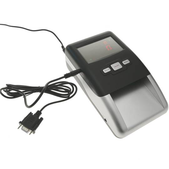 Rivelatore di banconote falso Euro e contraffatte con totalizzatore LCD con batteria