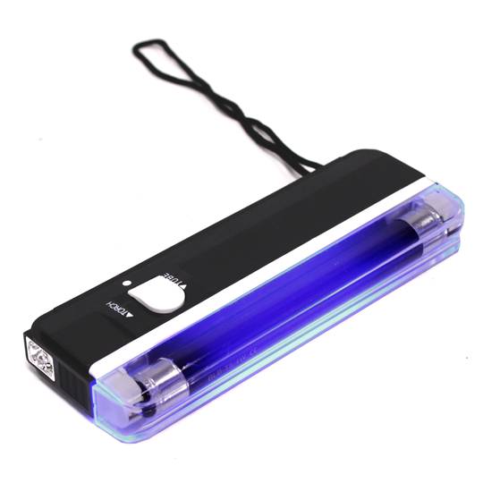 Linterna fluorescente 135mm UV y LED UV