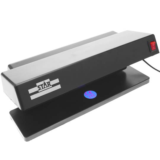 Détecteur de faux billets de banque UV avec 2 tube 6W 280x122x110mm