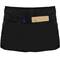 Grembiule da cucina e cameriere 60 x 30 cm nero in vita corta con 3 tasche 3-pack