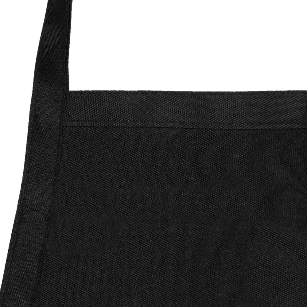 Delantal de camarero 62 x 74 cm negro con 2 bolsillos 2-pack