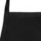 Delantal de camarero 62 x 74 cm negro con 2 bolsillos 2-pack