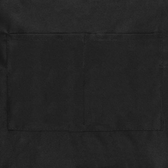 Delantal de camarero 62 x 74 cm negro con 2 bolsillos 2-pack