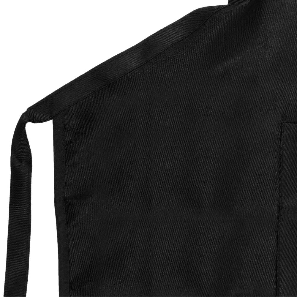 Delantal de camarero 62 x 74 cm negro con 2 bolsillos 2-pack