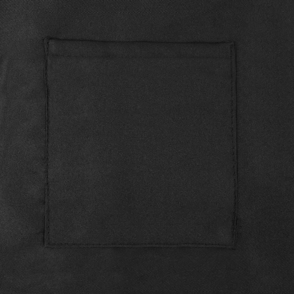 Waiter apron 56 x 47 cm black medium for waist with 2 pockets 2-pack