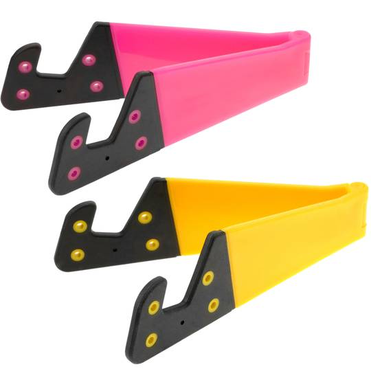 Unterstützung für Handy und Tablet. Faltbare und tragbare Basis