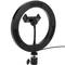Anello LED circolare 20 cm 14,4 W 6500 K con supporto per cellulare