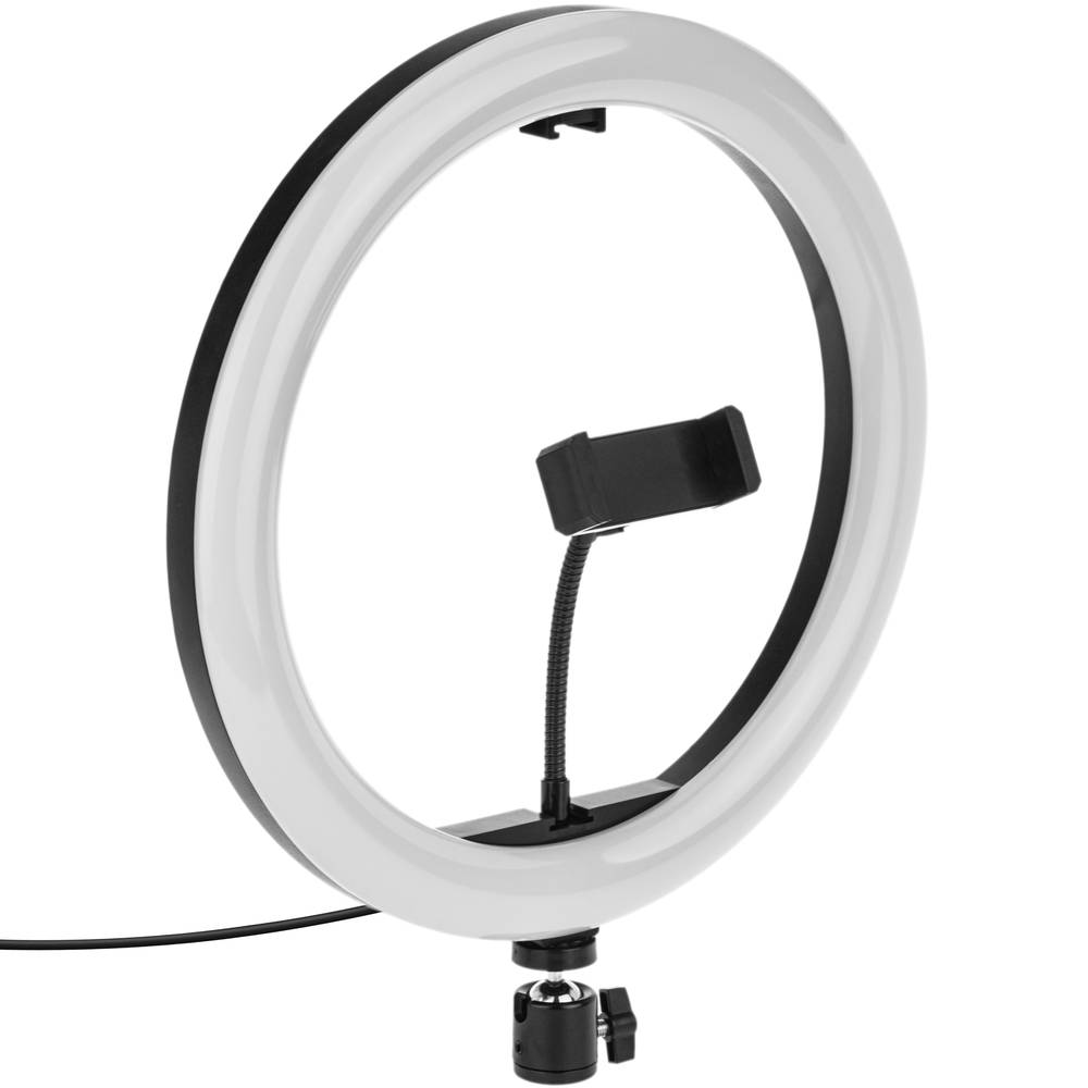 Circular LED ring 30 cm 32 W 6500 K with mobile phone holder