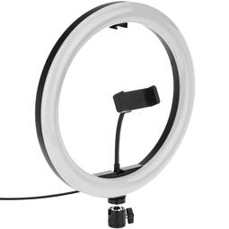 Ronde LED-ring 30 cm 32 W 6500 K met houder voor mobiele telefoon