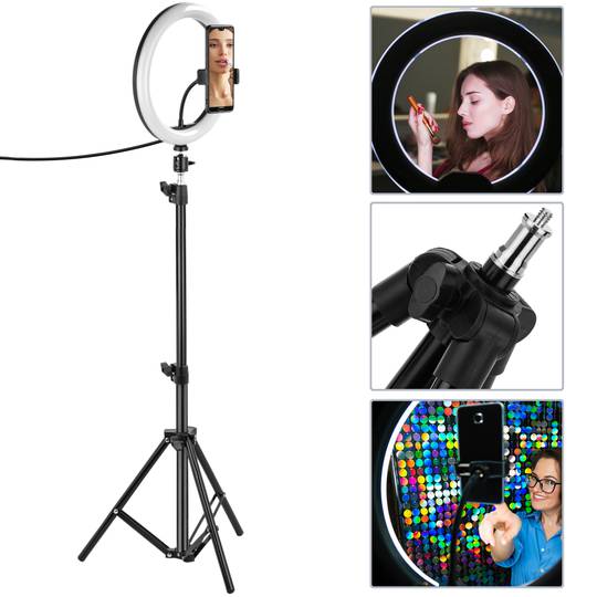 Tripé para anel LED circular de 160 cm