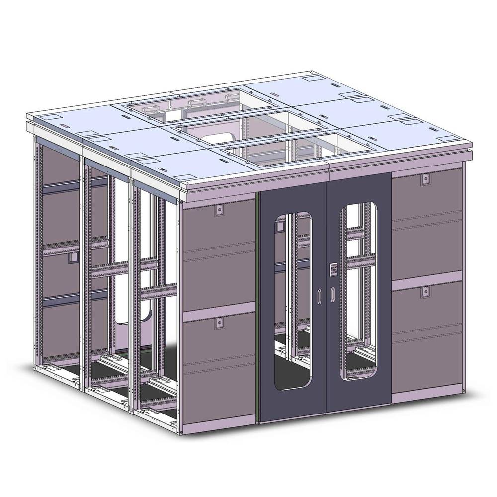 Datacenter nucleo modulo lato 800x1000 Rackmatic 2x42U