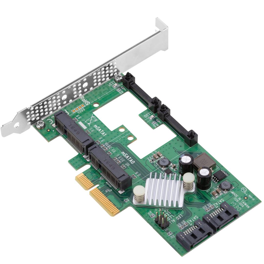 Schwarz Mini PCI-E mSATA SSD to 2.5" SATA Convertor mSATA-SATA Adapter Card ASS 