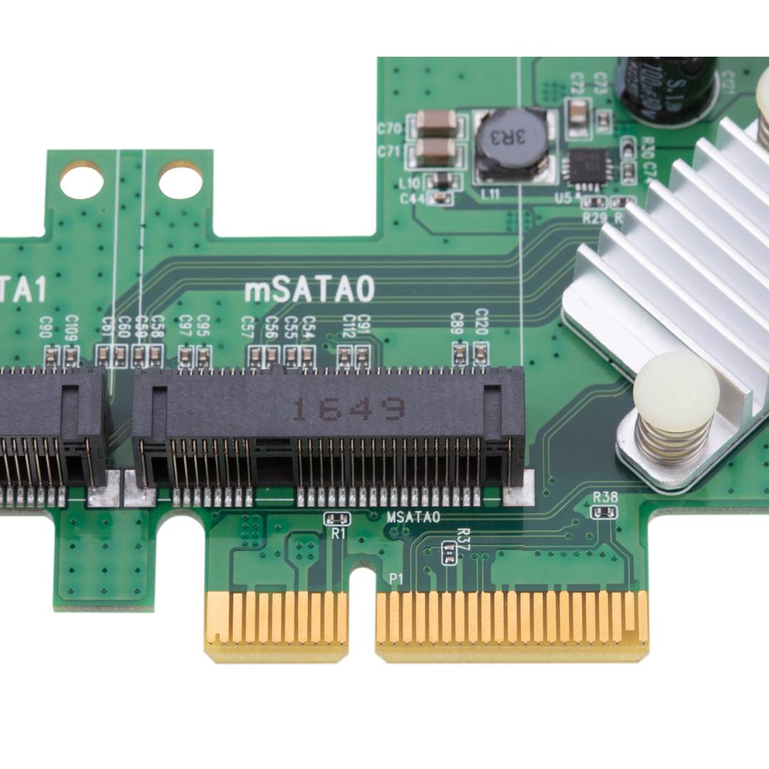 Tarjeta PCIe PCIexpress a SATA3 SATAIII de 2 puertos SATA + 2 puertos mSATA