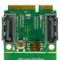 Cartão adaptador SSD mSATA para SATA 2 x 7 pinos