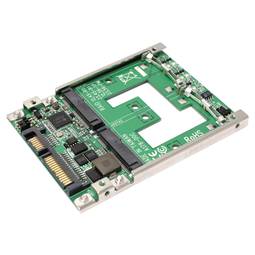 2,5-inch SATA naar mSATA 2-poorts SSD-adapter