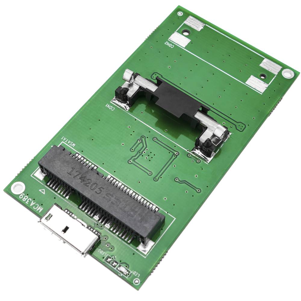 Silver outer case USB 3.0 to mSATA SSD 27mm