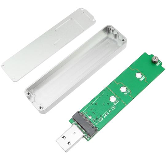 Kompaktowa zewnętrzna skrzynka USB 3.0 na SSD NGFF M.2