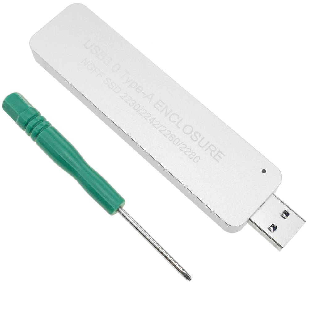 Kompaktowa zewnętrzna skrzynka USB 3.0 na SSD NGFF M.2