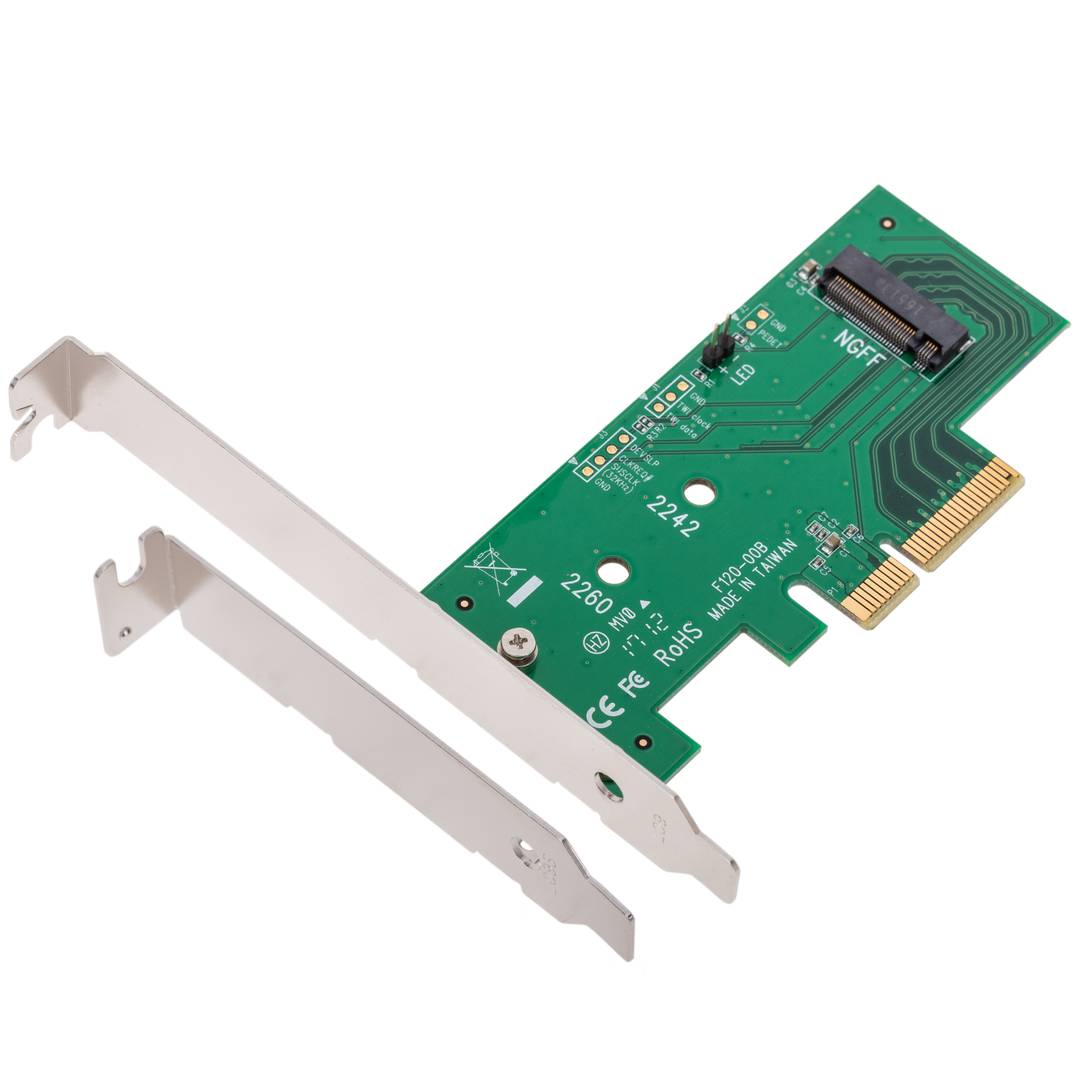 PCIe PCI-Express card to HDD SSD M.2 port - Cablematic
