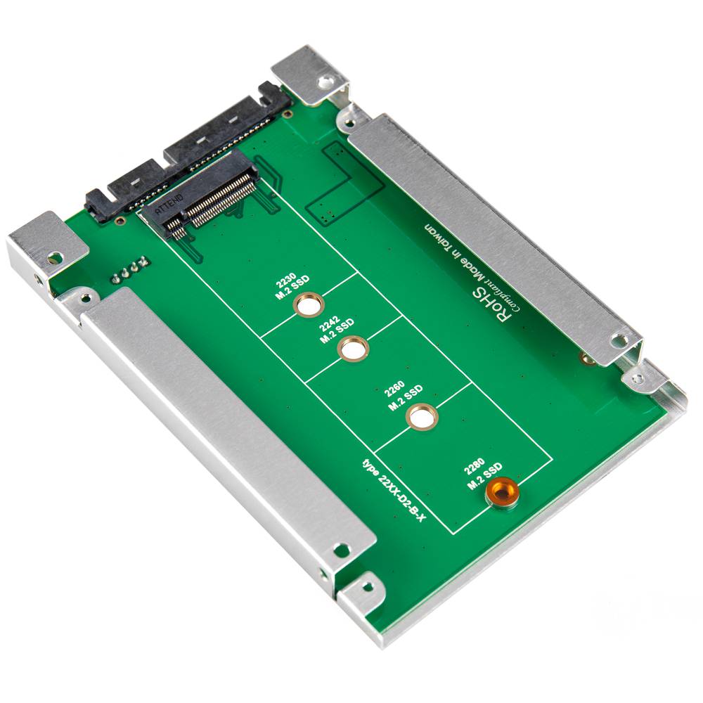 Adaptateur SATA vers disque dur SSD NGFF M.2 un port avec adaptateur 2.5 -  Cablematic