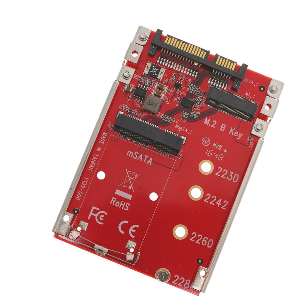 Convertitore adattatore SSD M.2 NGFF mSATA a SATA SSD 2.5