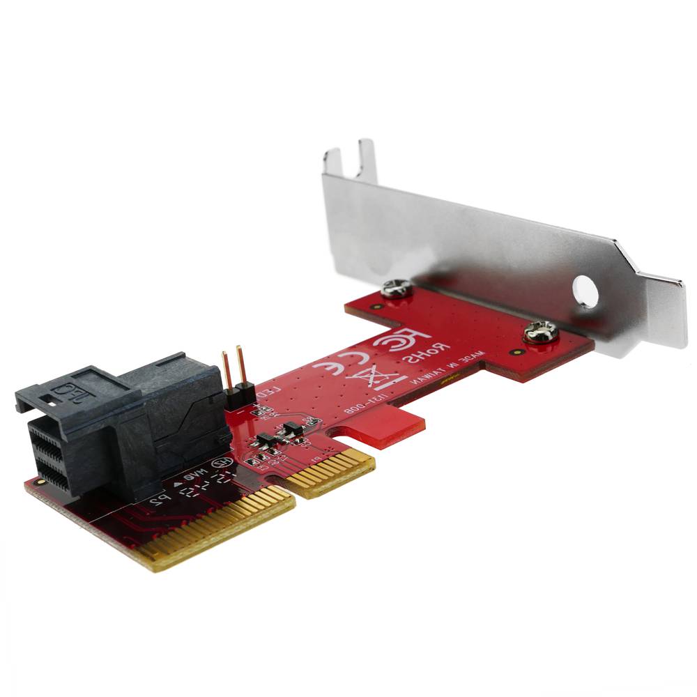 Pci Express Pcie Card With Minisas Hd Sff 8643 Compatible With U 2 Pcie Nvme Ssd Cablematic