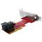 Targeta PCIe PCI Express amb MiniSAS HD SFF-8643 compatible amb U.2 PCIe-NVMe SSD