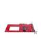 Targeta PCIe PCI Express amb SFF-8639 compatible amb U.2 PCIe-NVMe SSD 2.5