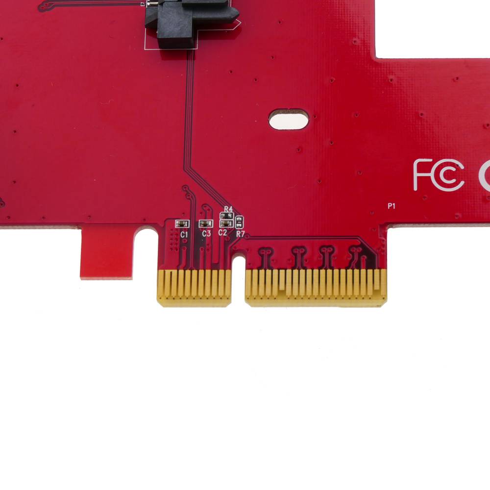 Targeta PCIe PCI Express amb SFF-8639 compatible amb U.2 PCIe-NVMe SSD 2.5