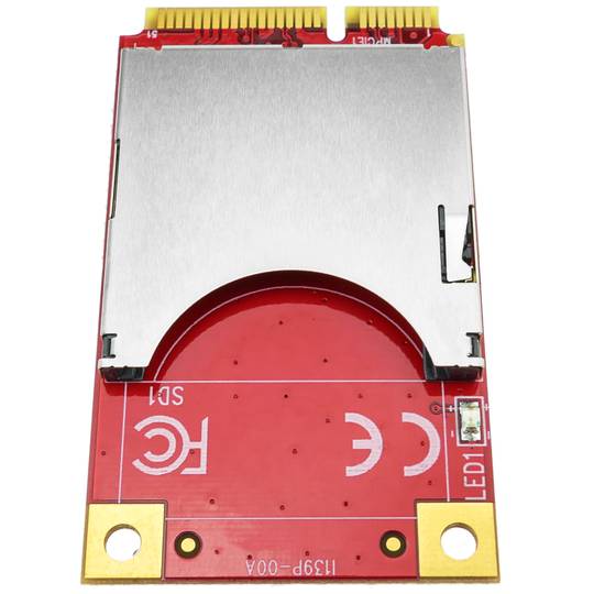 Szybki moduł mini PCIe na SD 3.0