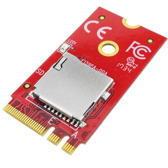 Mòdul Fast PCIe M.2 NGFF (clau A-E) a Micro SD 3.0