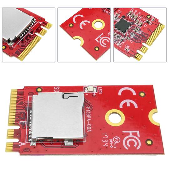 Mòdul Fast PCIe M.2 NGFF (clau A-E) a Micro SD 3.0