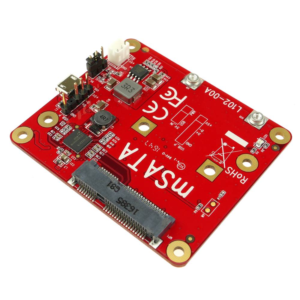 Adapter Raspberry Pi USB to mSATA 15+7 pin