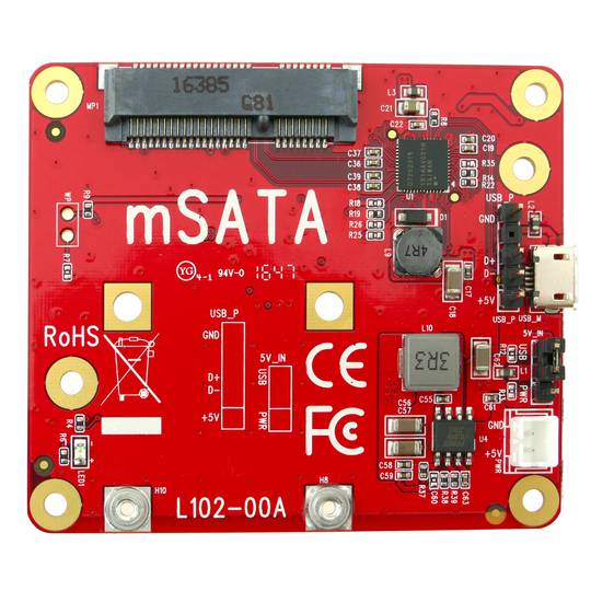 Adapter Raspberry Pi USB to mSATA 15+7 pin