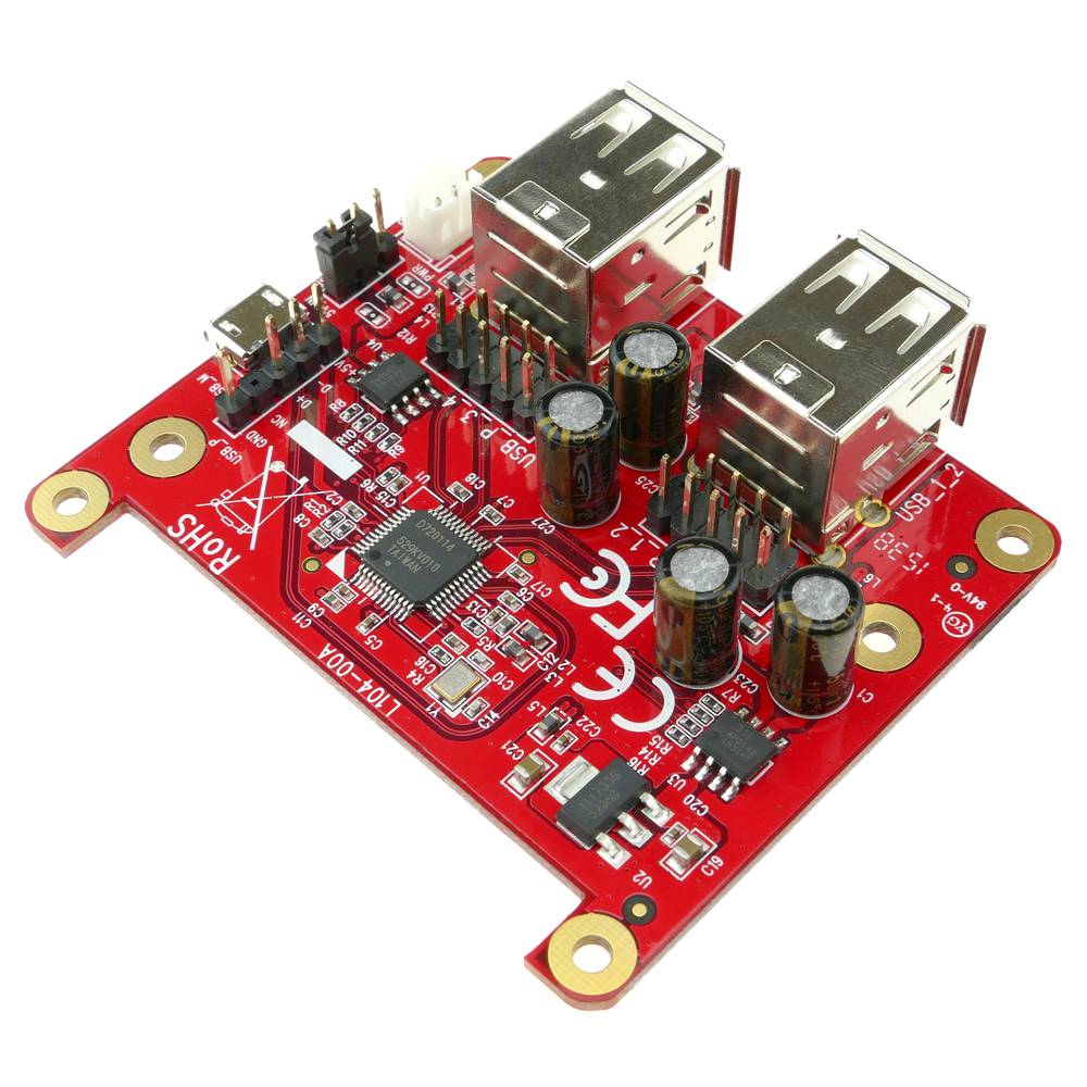 Adaptador Raspberry Pi USB a 4 x USB-A