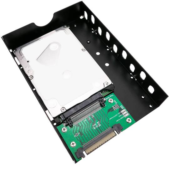 2.5 to 3.5 Hard Drive Adapter - For SATA and SAS SSDs/HDDs