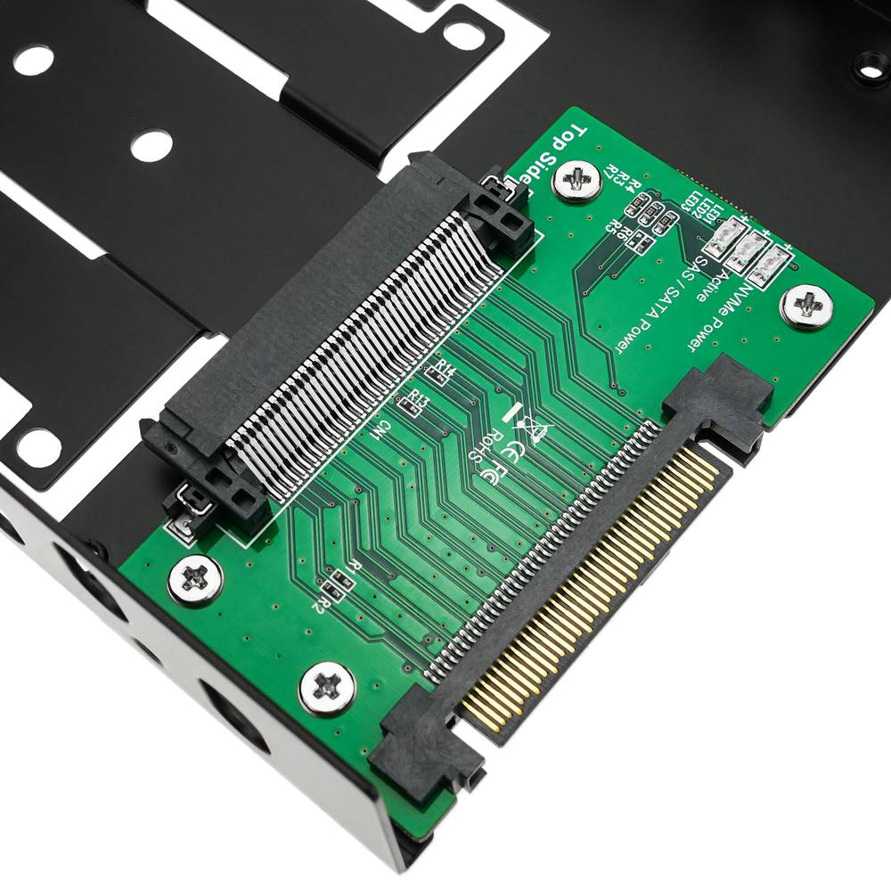 Adaptateur de disque dur 2,5 à 3,5 type U.2 NVMe vers U.2 SAS