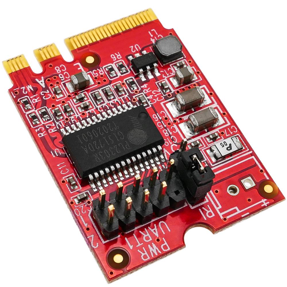 Socket converter module M.2 type AE Sleutel tot RS232-serie