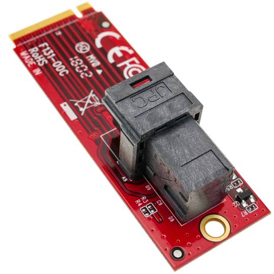 Mòdul convertidor de sòcol M.2 tipus M Key a miniSAS HD36pin U.2 NVMe SSD