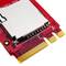Módulo conversor de zócalo M.2 PCIe A-E Key a MicroSD