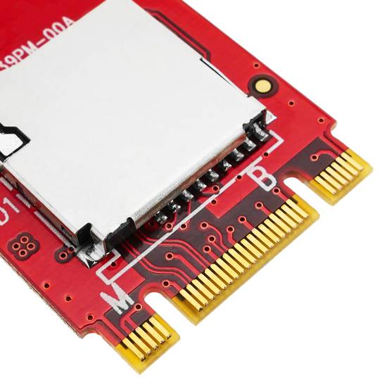 Módulo conversor de zócalo M.2 PCIe B-M Key a MicroSD