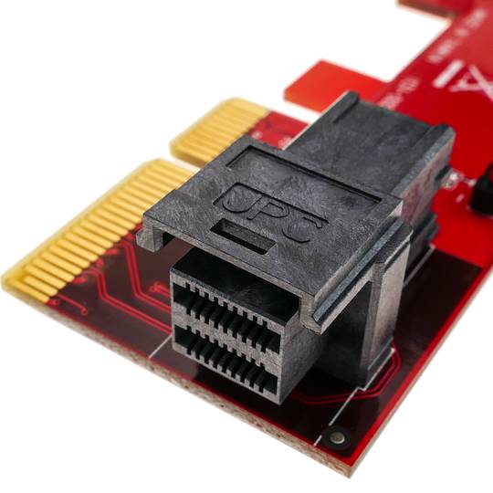 Carte PCIe miniSAS HD 36P 4X pour U.2 PCIe NVMe SSD