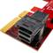 Carte PCIe miniSAS HD 36P 4X pour U.2 PCIe NVMe SSD