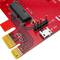 Tarjeta PCIe  a M.2 E-Key con puerto USB