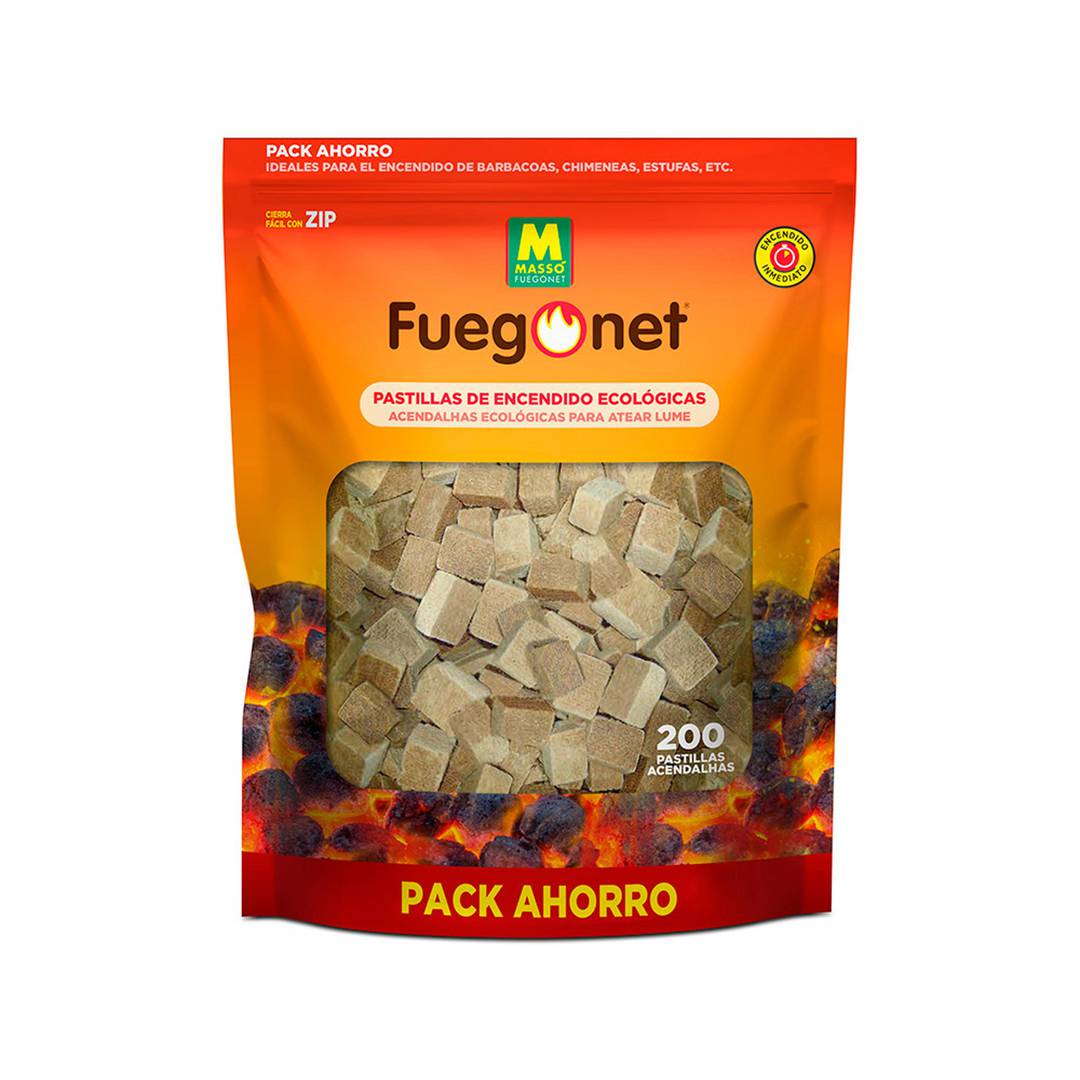 Pack of 200 units Massó ecological ignition tablet