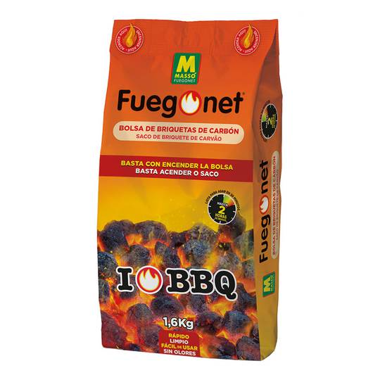 Saco de briquetes de carvão instantâneo 1,5 kg Massó