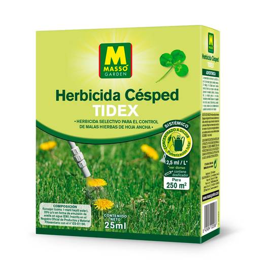 Erbicida per erba da giardino 25 ml Massó