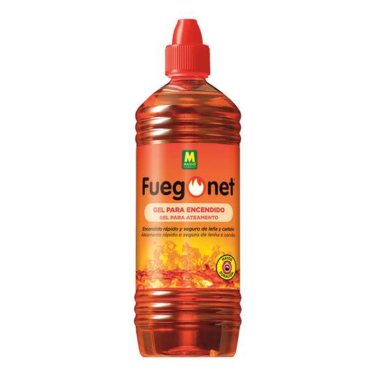 Gel de acendimento rápido para lenha e carvão 1 litro Massó