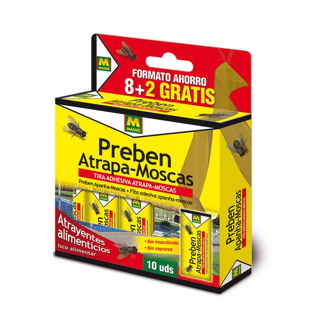 Confezione da 10 unità Striscia adesiva Massó flytrap
