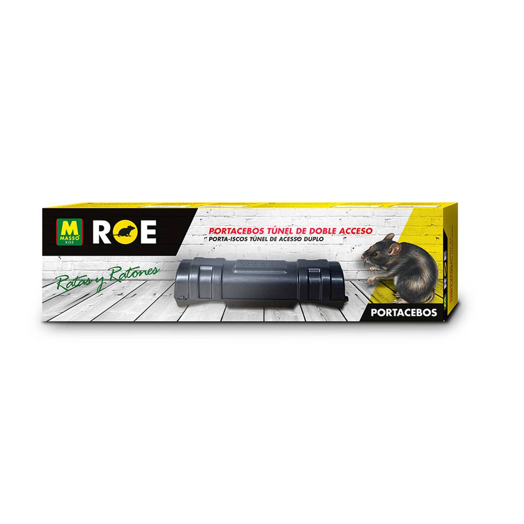 Double access tunnel trap with bait for rats and mice Massó